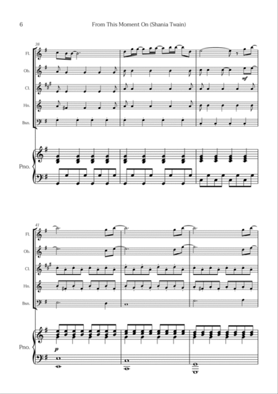 From This Moment On Bassoon scores gallery preview page 6