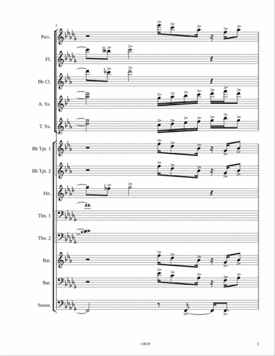 50 Cent-Big Rich Town Marching Band scores gallery preview page 3
