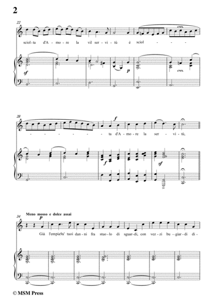 Carissimi-Vittoria, mio core in C Major, for Voice and Piano