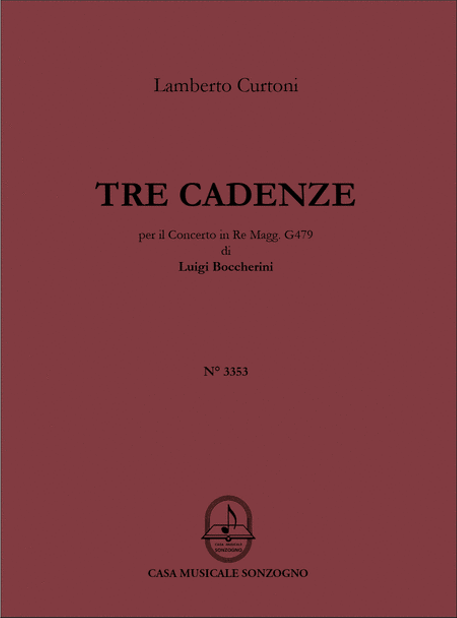 Tre Cadenze Cello scores gallery preview page 1