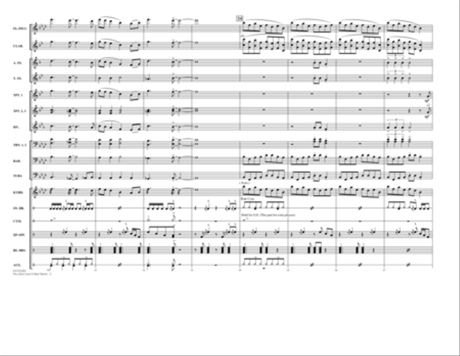 You Give Love a Bad Name - Full Score Marching Band scores gallery preview page 2