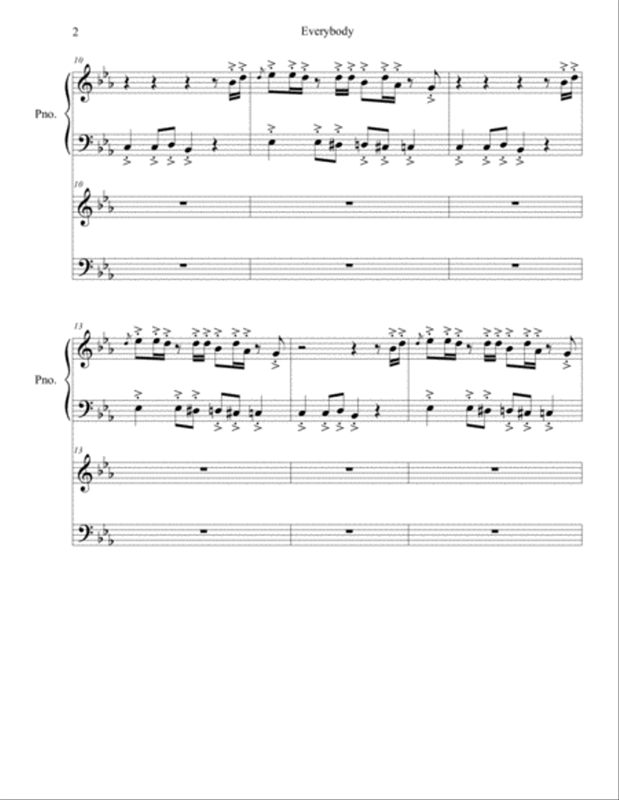 Everybody (backstreet's Back) Easy Piano scores gallery preview page 2