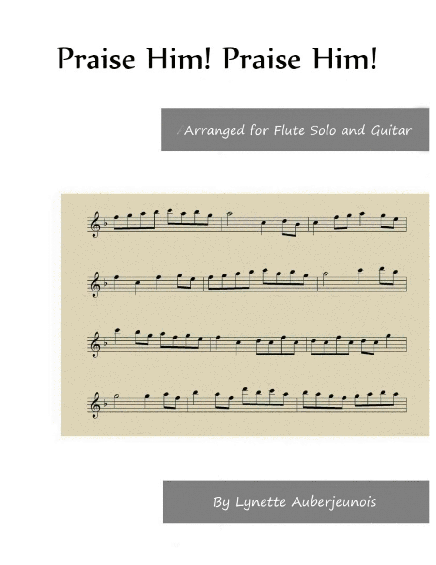 Praise Him! Praise Him! - Flute Solo with Guitar Chords image number null