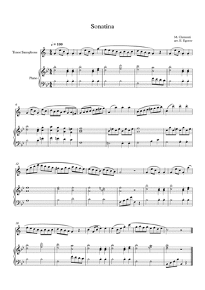 Sonatina (In C Major), Muzio Clementi, For Tenor Saxophone & Piano