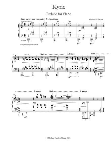 Kyrie (Prelude for Piano)