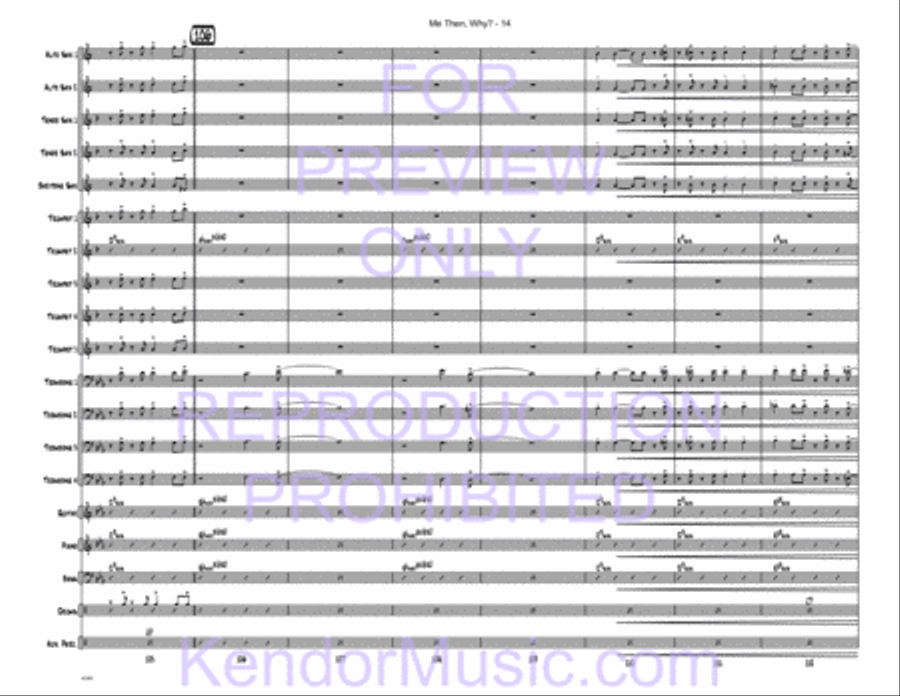 Me Then, Why? Jazz Ensemble scores gallery preview page 15
