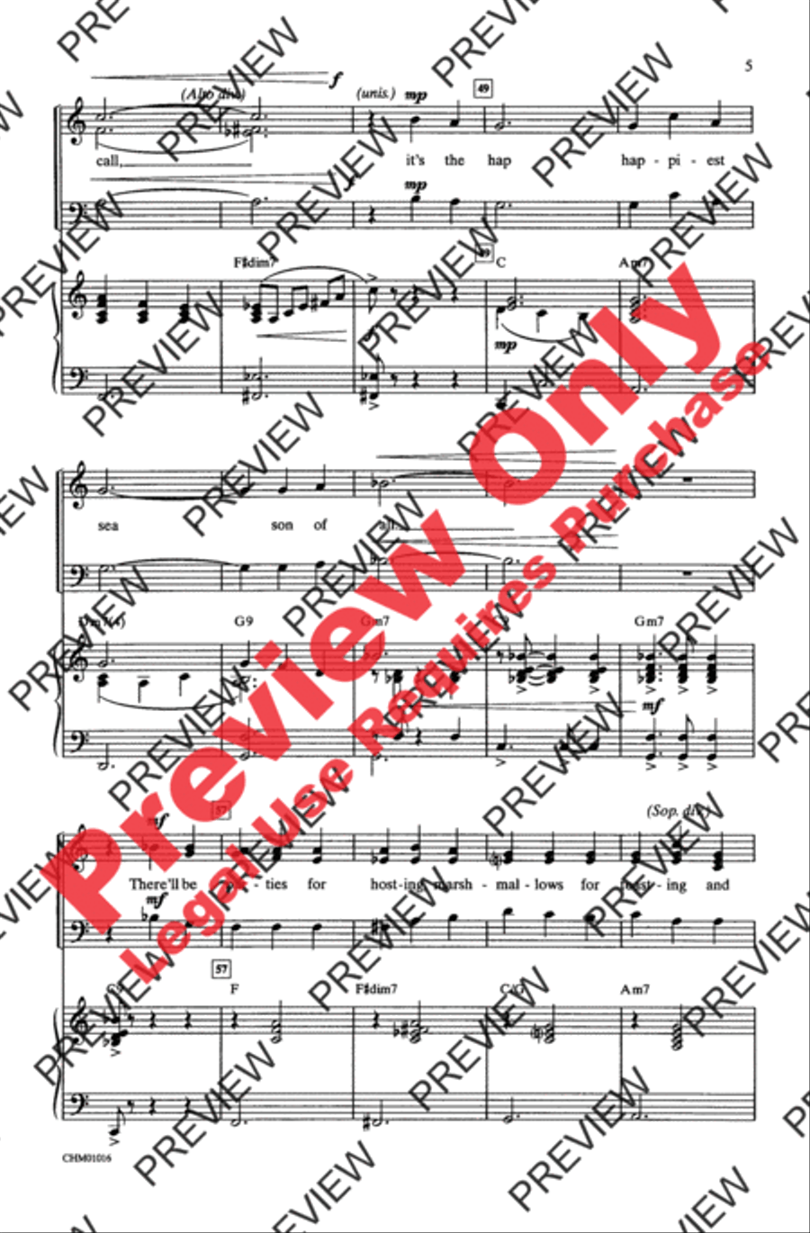 It's the Most Wonderful Time of the Year 3-Part scores gallery preview page 5