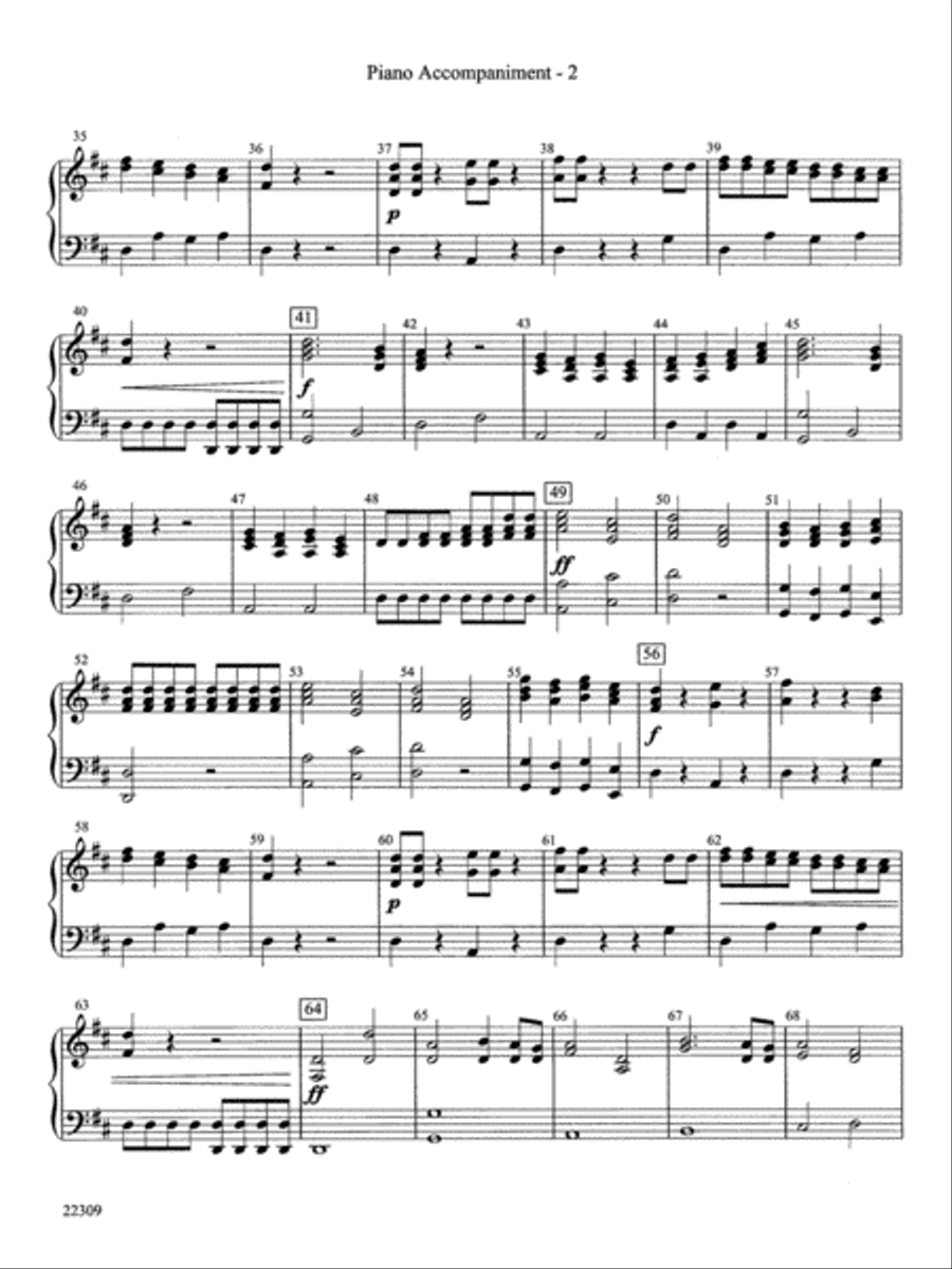 Fanfare and Celebration: Piano Accompaniment Orchestra scores gallery preview page 2