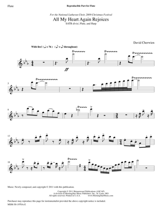 All My Heart Again Rejoices (Downloadable Flute and Harp Parts)