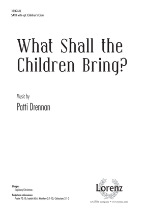 Book cover for What Shall the Children Bring?