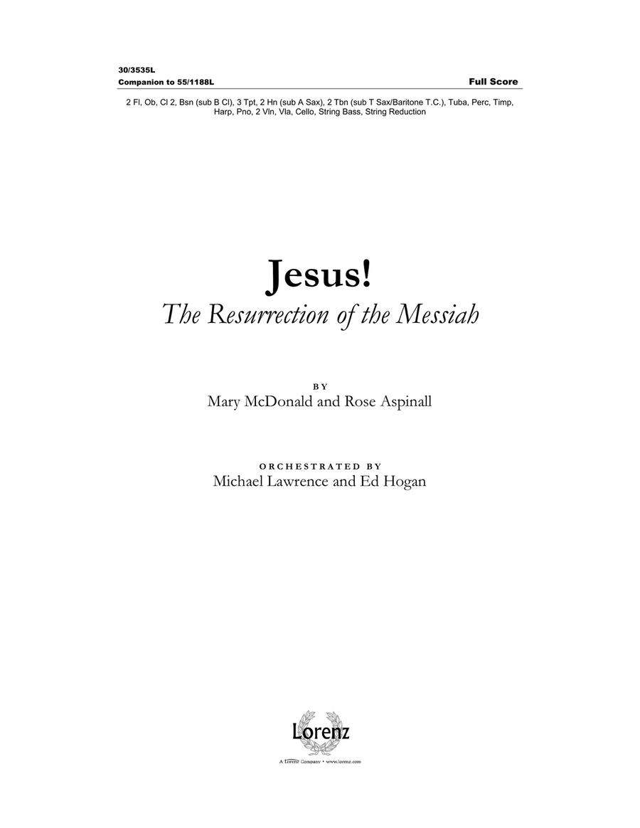 Jesus! - Full Score and Parts Choir scores gallery preview page 1