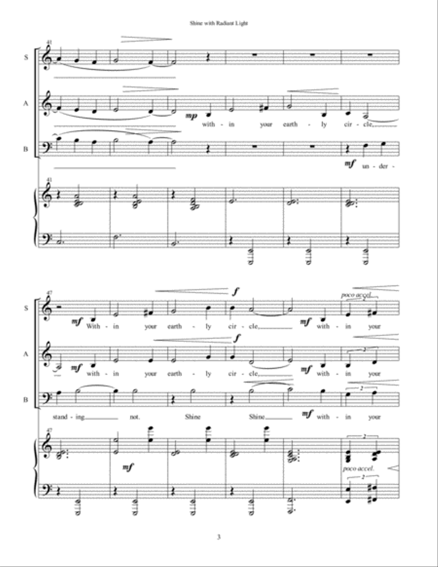 Shine with Radiant Light 3-Part scores gallery preview page 4