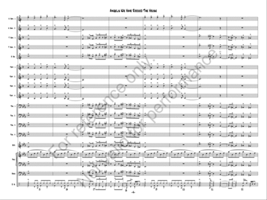 Angels We Have Rocked The House Jazz Ensemble scores gallery preview page 4