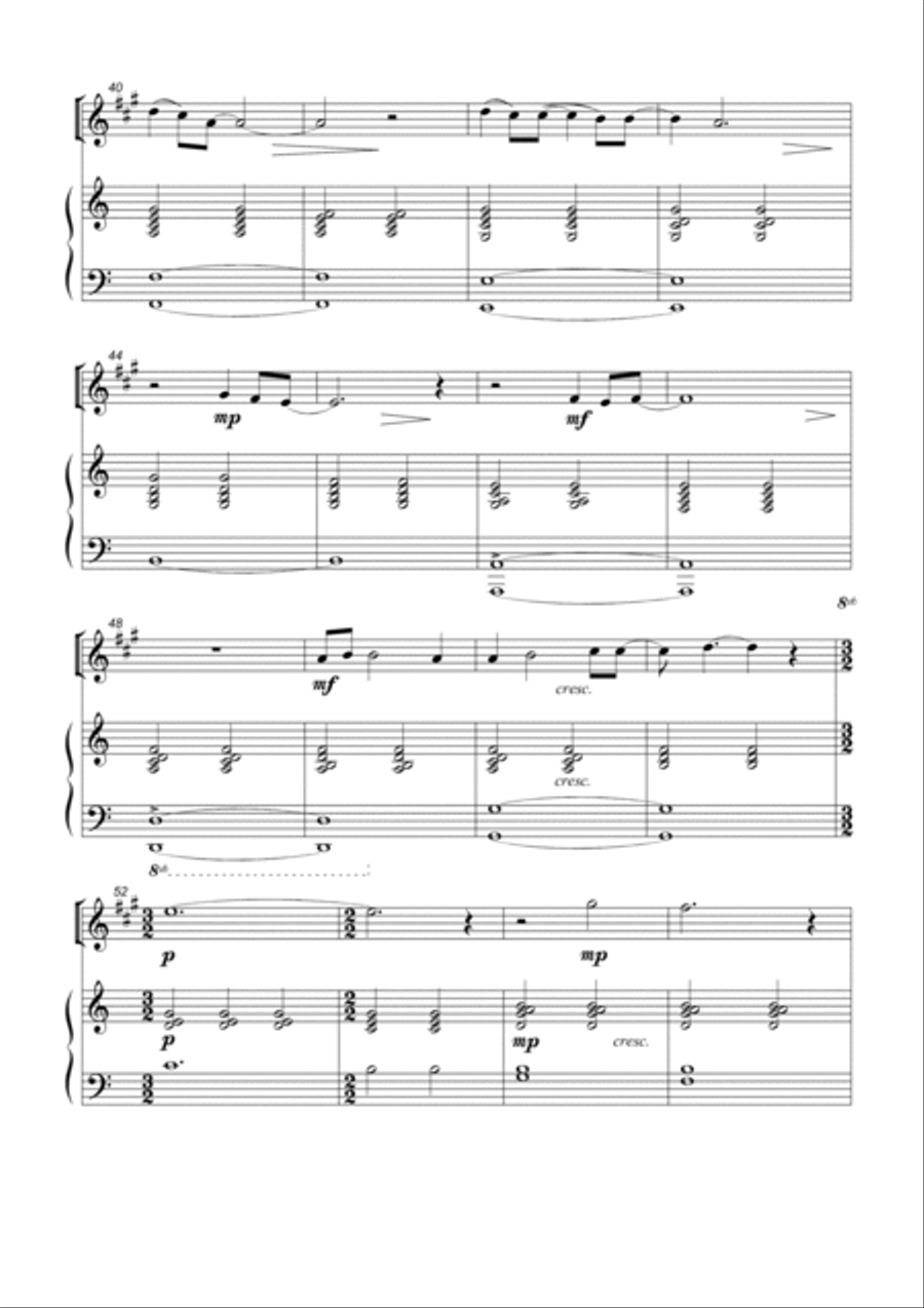 Your Name A Thousand Times Woodwind Duet scores gallery preview page 3