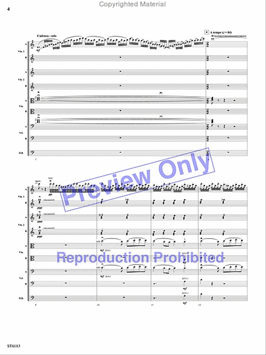 Russian Easter Overture String Orchestra scores gallery preview page 3