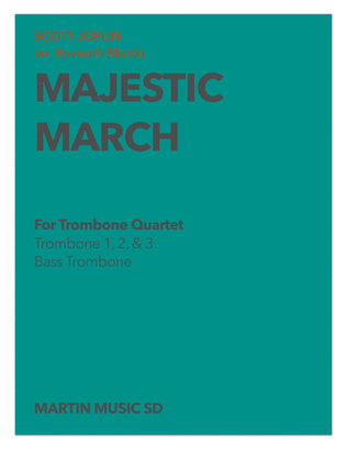 Book cover for March Majestic - Trombone Quartet