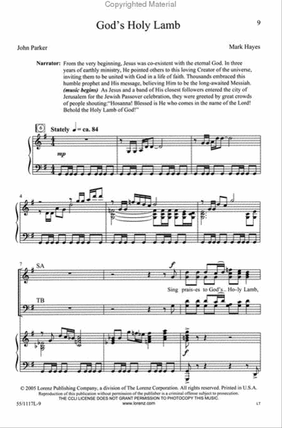 Praise the God of Resurrection - SATB Score with Performance CD 4-Part scores gallery preview page 3