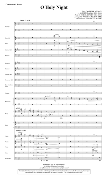 O Holy Night (from Carols For Choir And Congregation) - Score