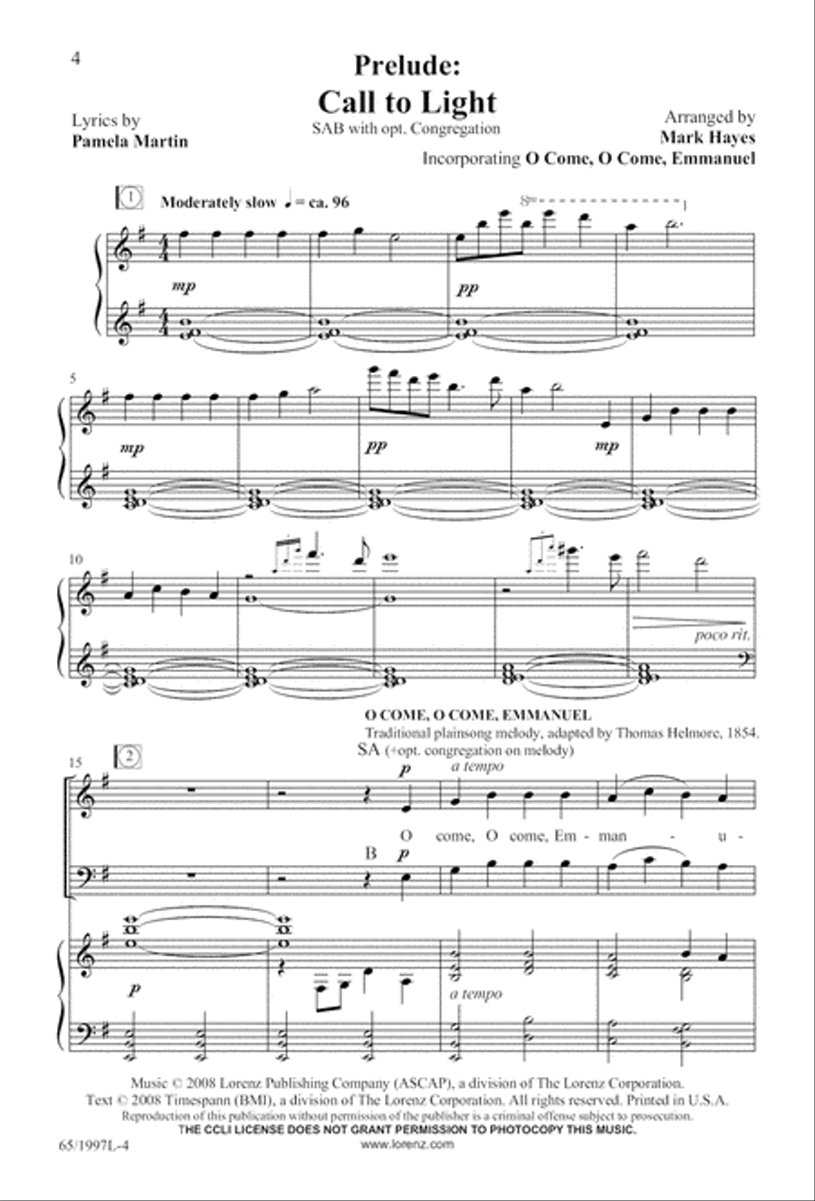 Candles and Carols Candles and Carols 3-Part scores gallery preview page 5