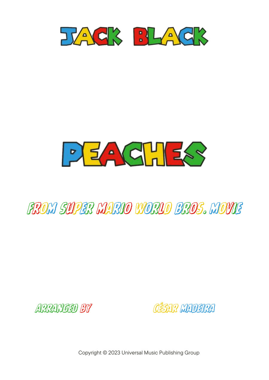 Peaches Piano, Vocal scores gallery preview page 2