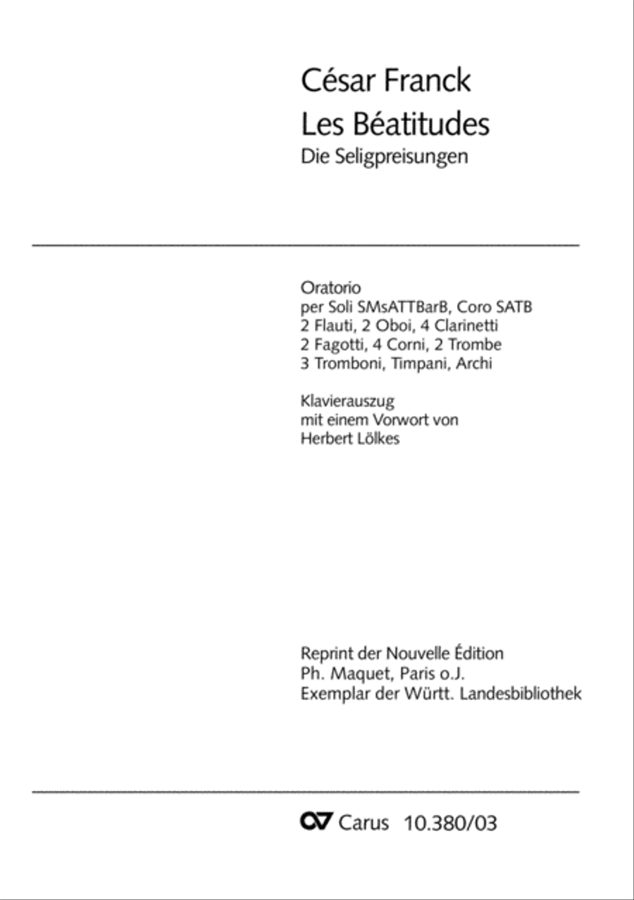 Les Beatitudes Les Beatitudes Choir scores gallery preview page 2