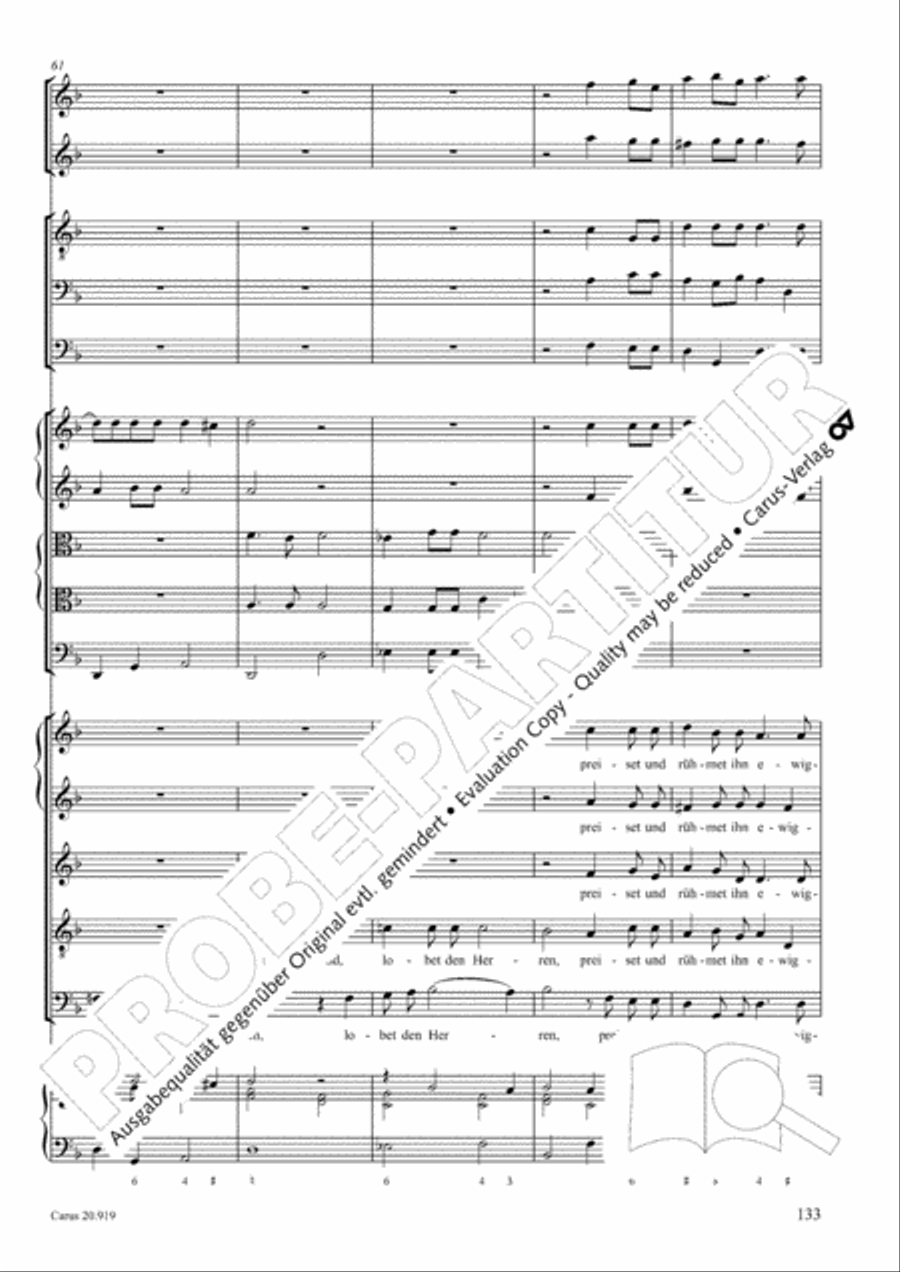 Opera varia I. Works with 1-7 parts (Complete edition, vol. 19) [Werke mit 1-7 obligaten Stimmen] Score scores gallery preview page 190