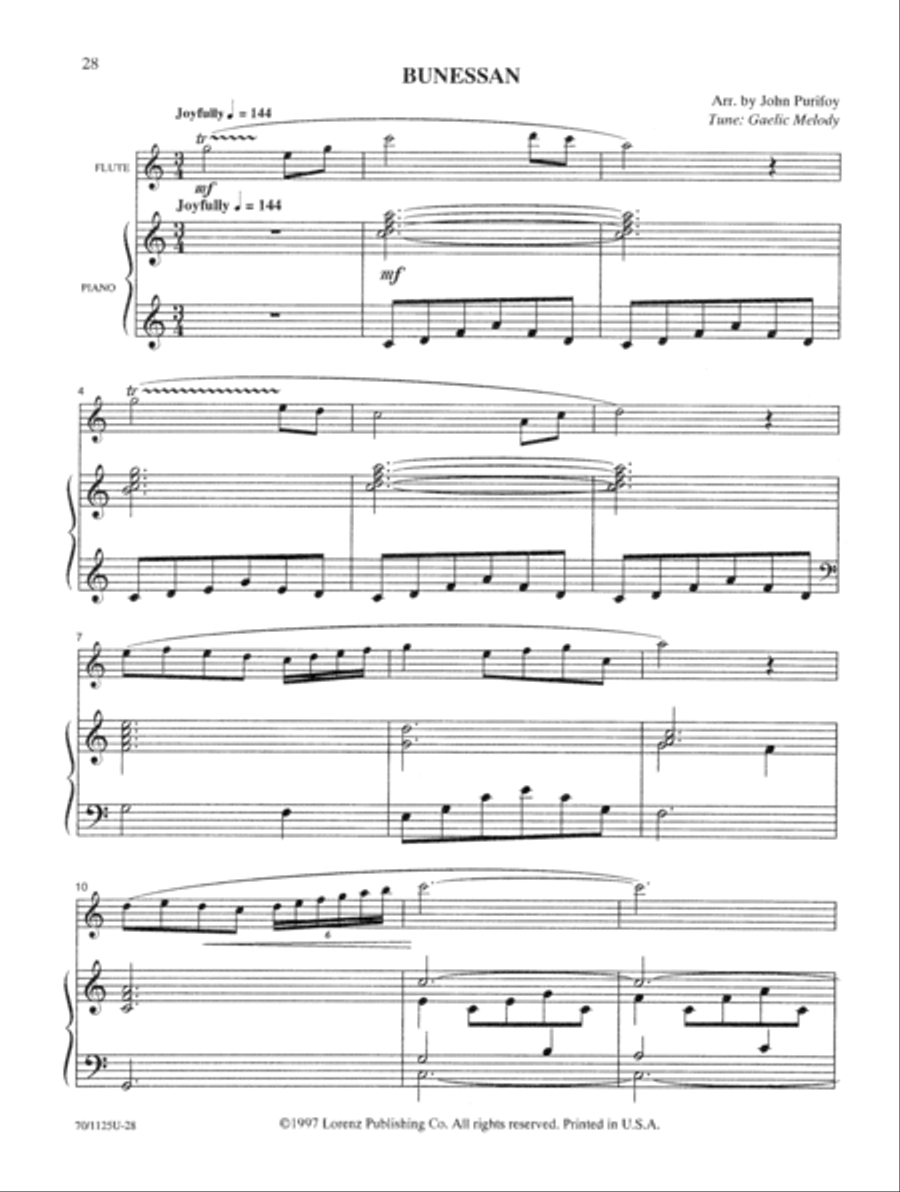 Contemporary Hymn Settings for Flute and Piano Flute Solo scores gallery preview page 16