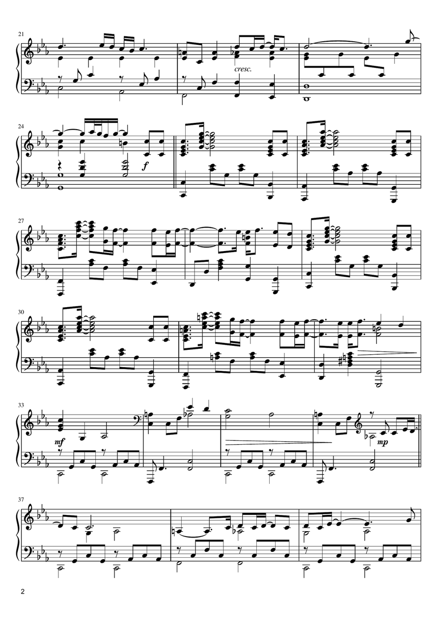 Skyfall Skyfall Piano Solo scores gallery preview page 2
