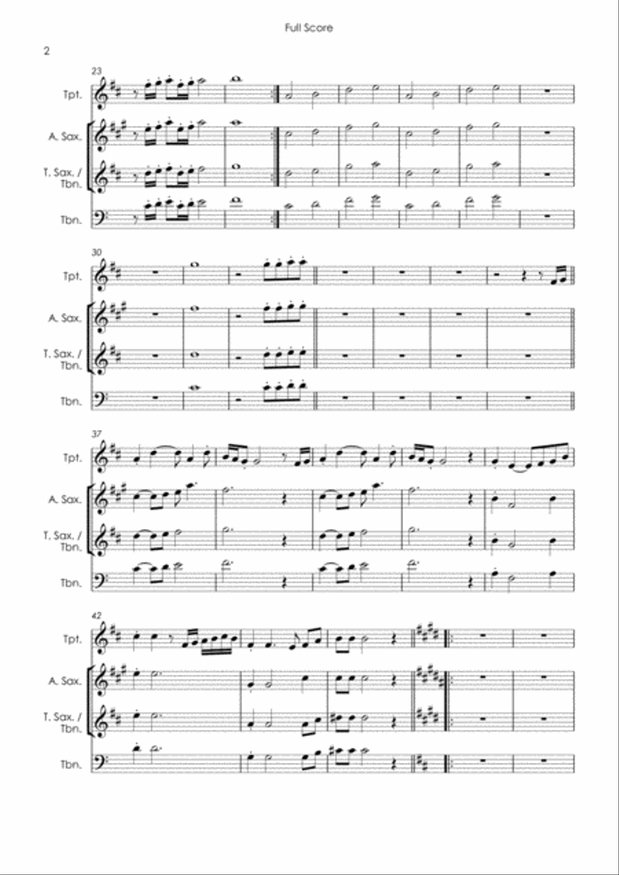 My Girl My Girl Tenor Saxophone scores gallery preview page 4