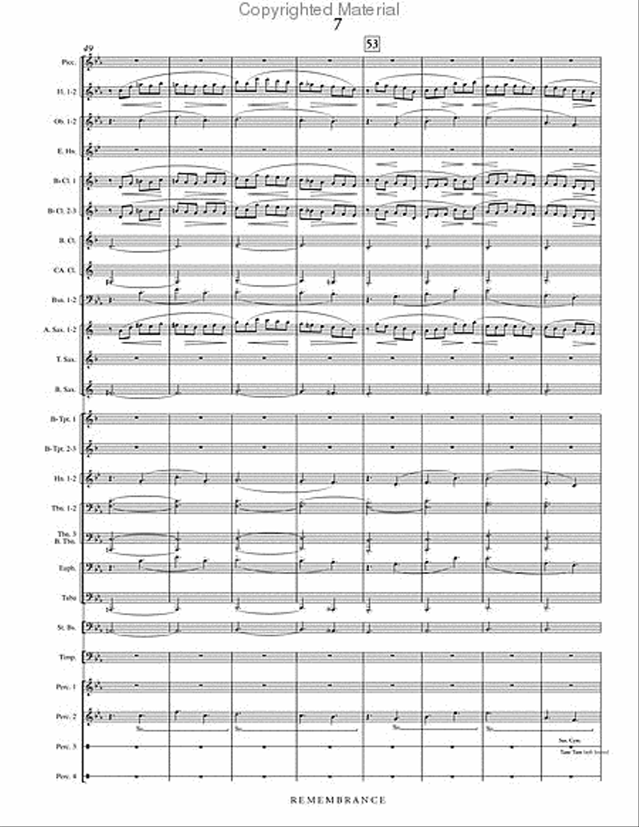 Remembrance Remembrance Concert Band scores gallery preview page 8