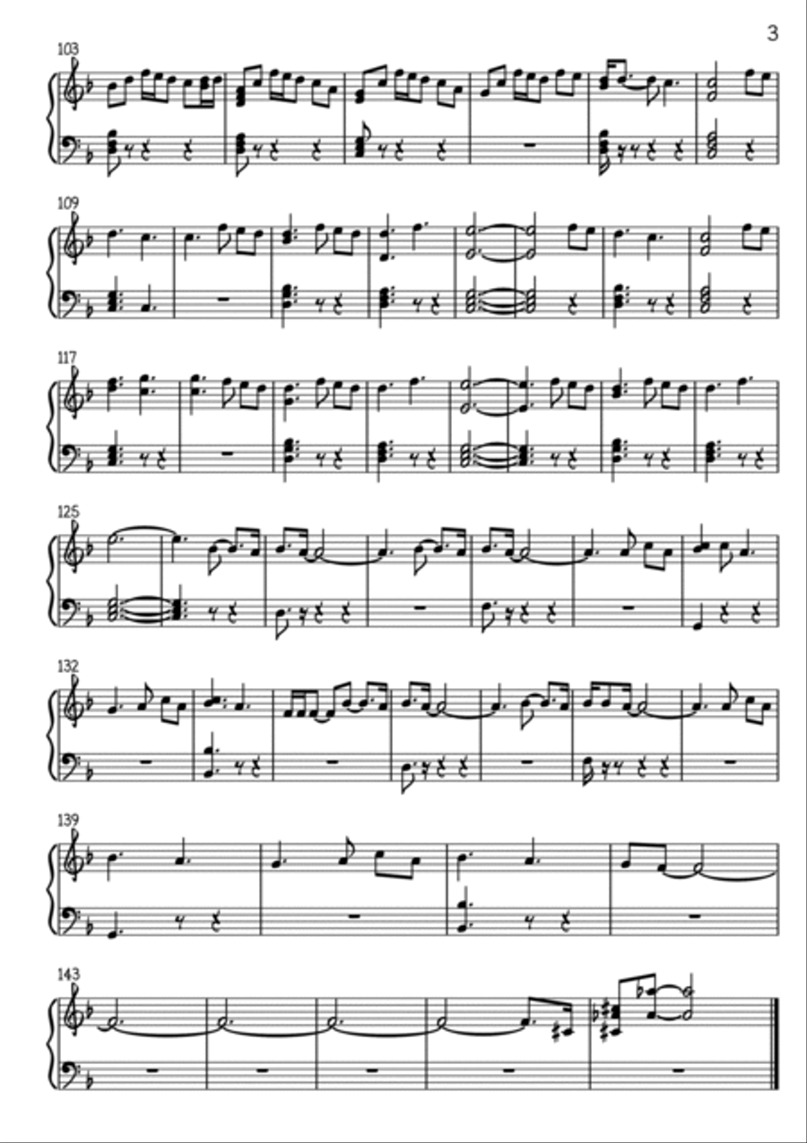 I Surrender Piano Solo scores gallery preview page 3