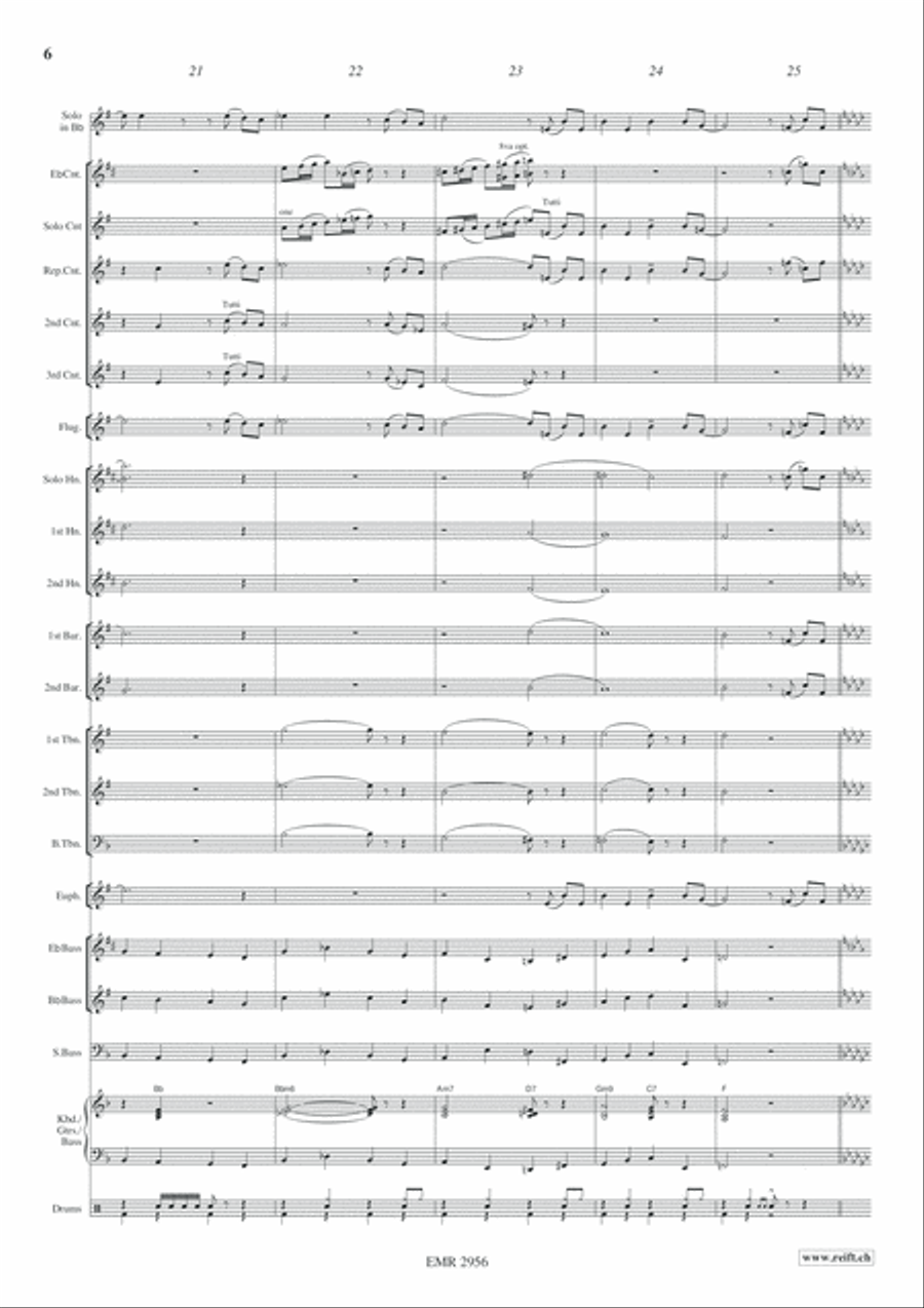 Qu'est ce qu'on attend pour etre heureux Brass Band scores gallery preview page 7