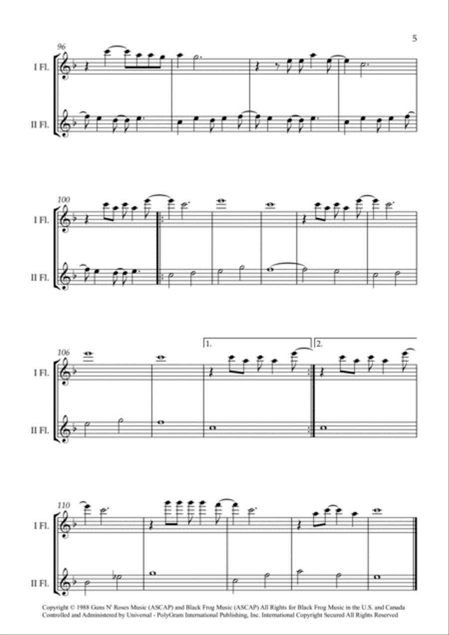 Patience Patience Flute Duet scores gallery preview page 5