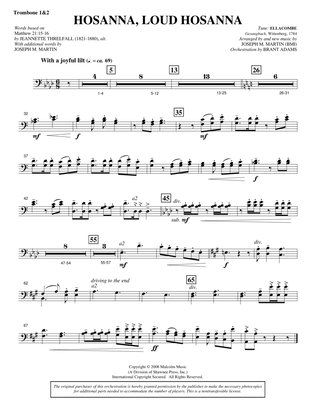 Hosanna, Loud Hosanna (from "Covenant Of Grace") - Trombone 1 & 2