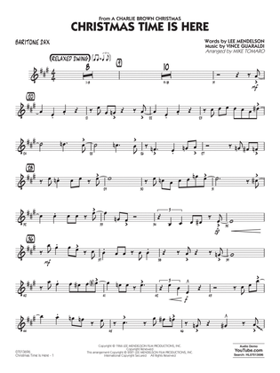 Christmas Time Is Here (arr. Mike Tomaro) - Baritone Sax