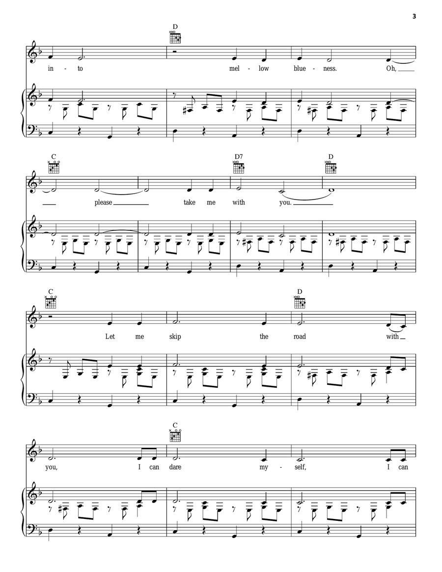 By My Side Piano, Vocal, Guitar scores gallery preview page 3