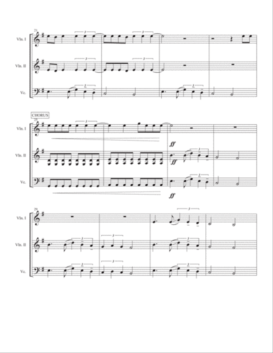 Seven Nation Army String Trio scores gallery preview page 3