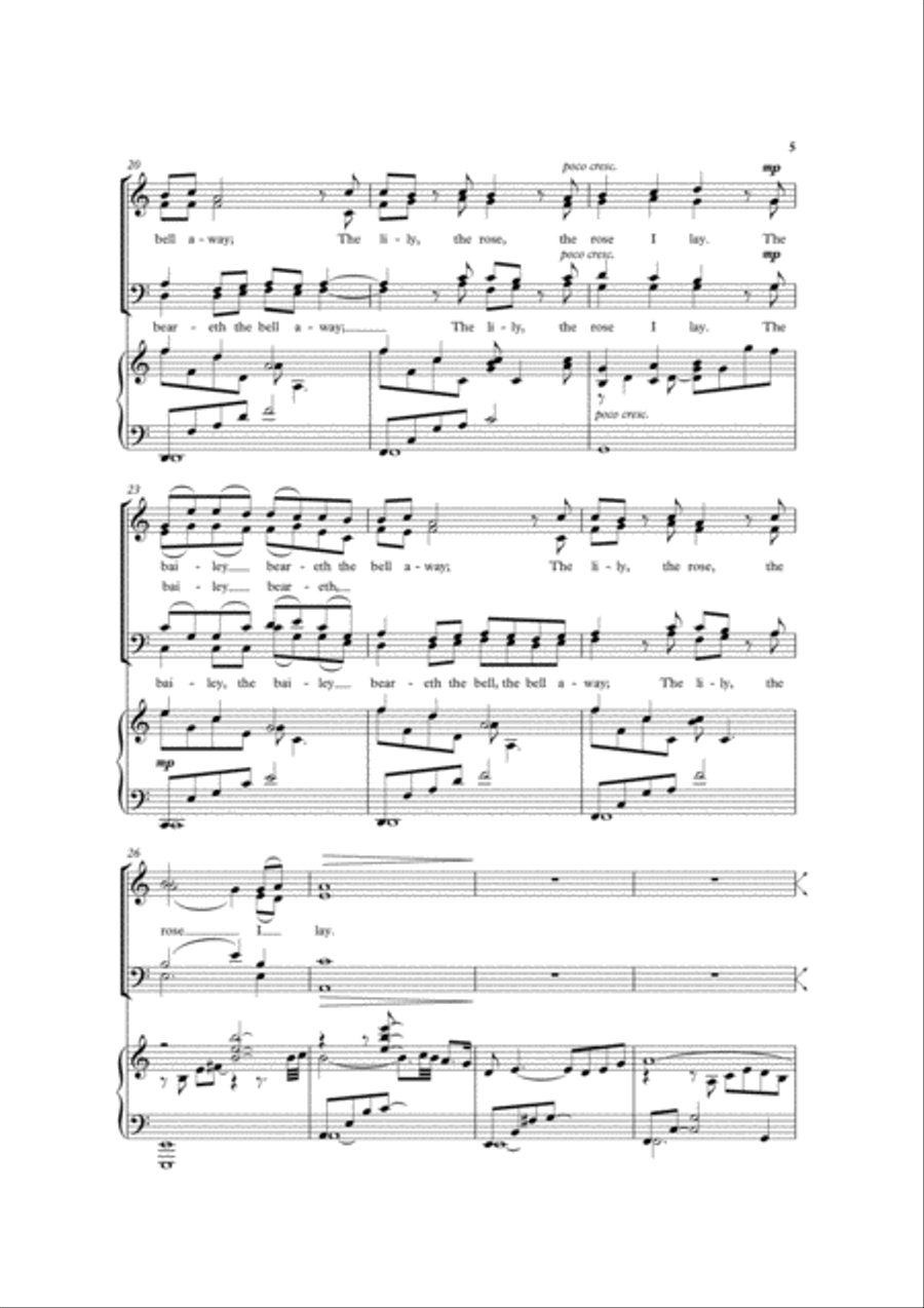 The Lily and the Rose The Lily and the Rose 4-Part scores gallery preview page 2