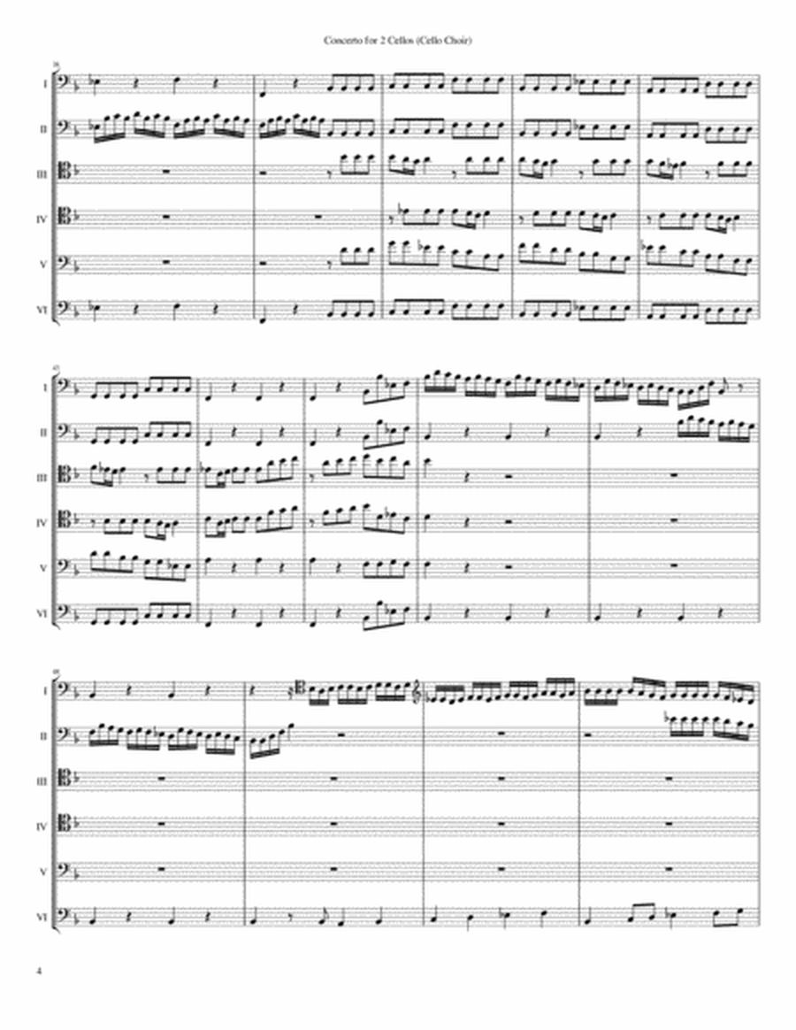 Concerto for Two Cellos, RV 531 (Cello Choir) image number null