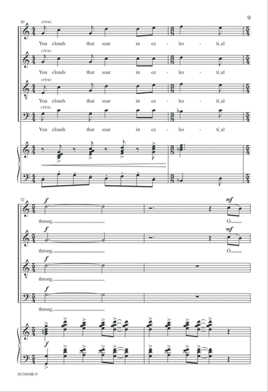 All Creatures, Lift Your Voice and Sing! 4-Part scores gallery preview page 9