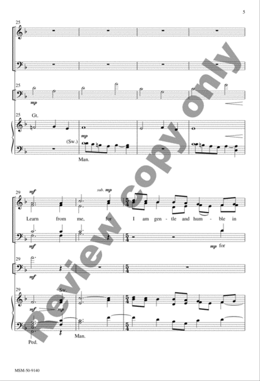 Come to Me, All You Who Labor 4-Part scores gallery preview page 12
