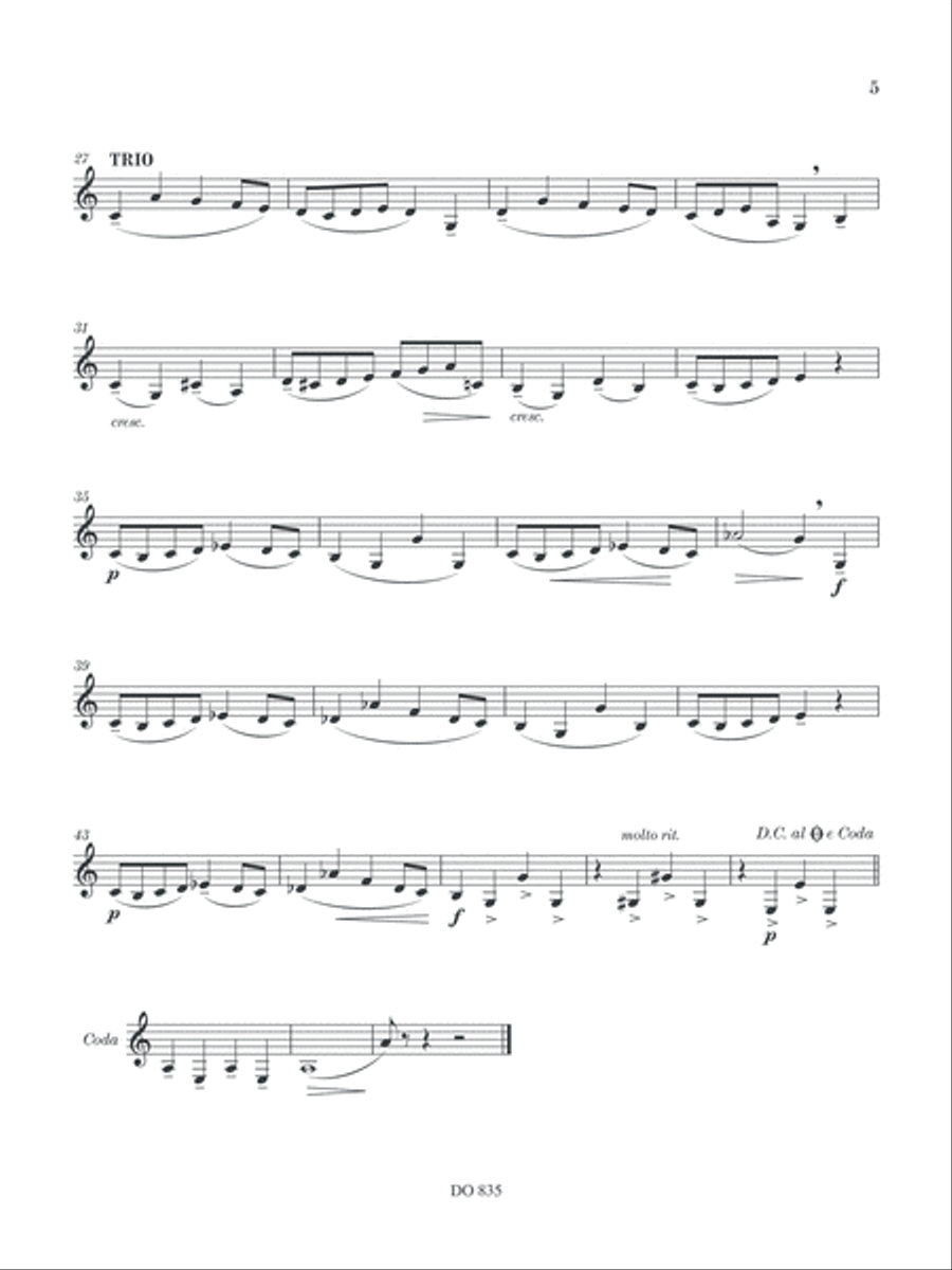 13 études plaisantes Bass Clarinet scores gallery preview page 5