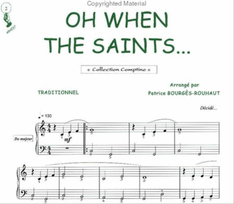 Oh when the saints (Traditionnel / Comptine) Guitar Tablature scores gallery preview page 2