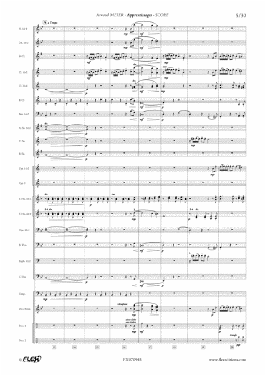Apprentissages Concert Band scores gallery preview page 5