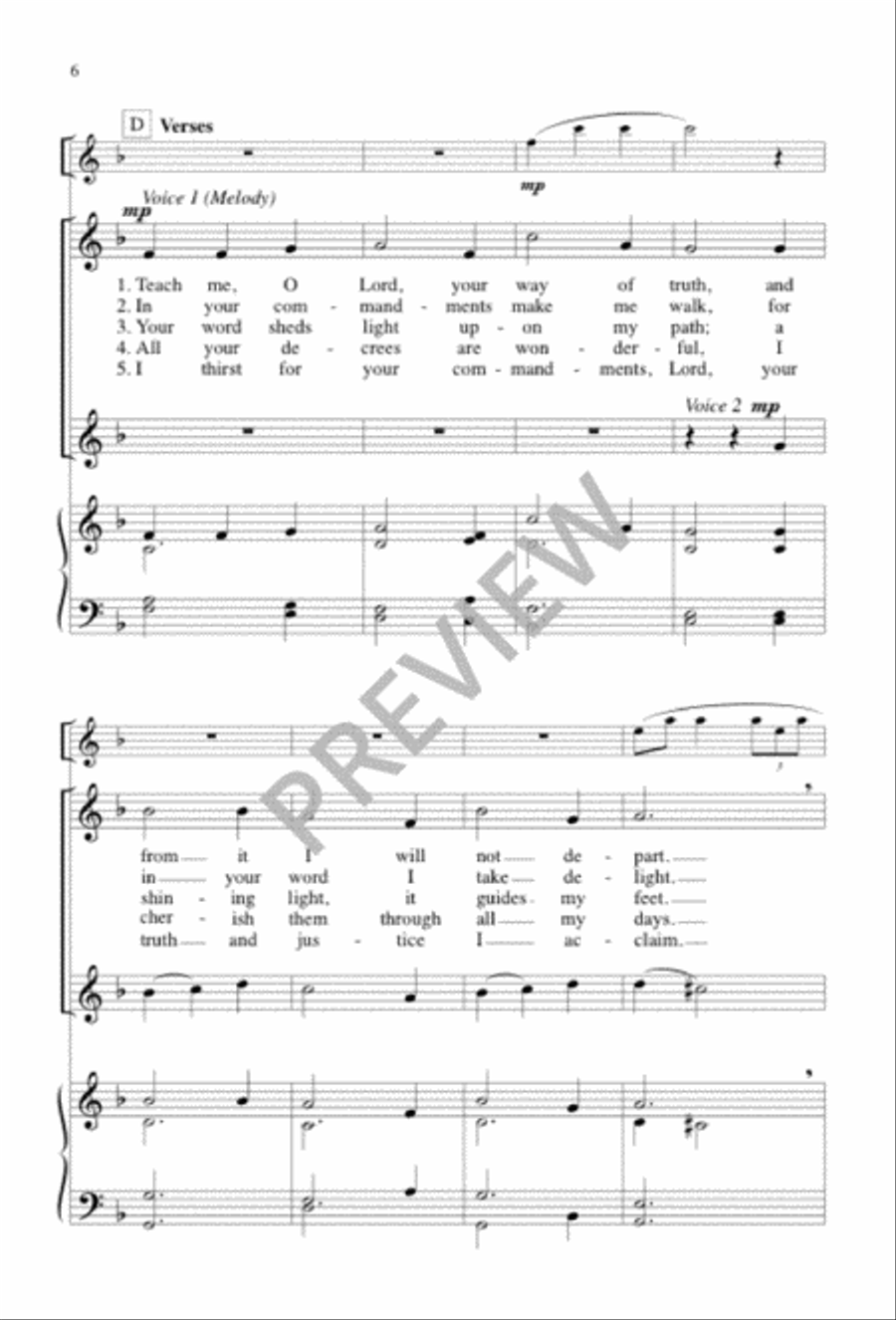 The Truth Will Set You Free Unison Choir scores gallery preview page 6