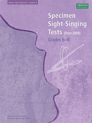 Book cover for Specimen Sight-Singing Tests, Grades 6-8