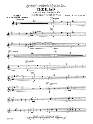 The Iliad (from The Odyssey (Symphony No. 2)): (wp) 1st B-flat Trombone T.C.