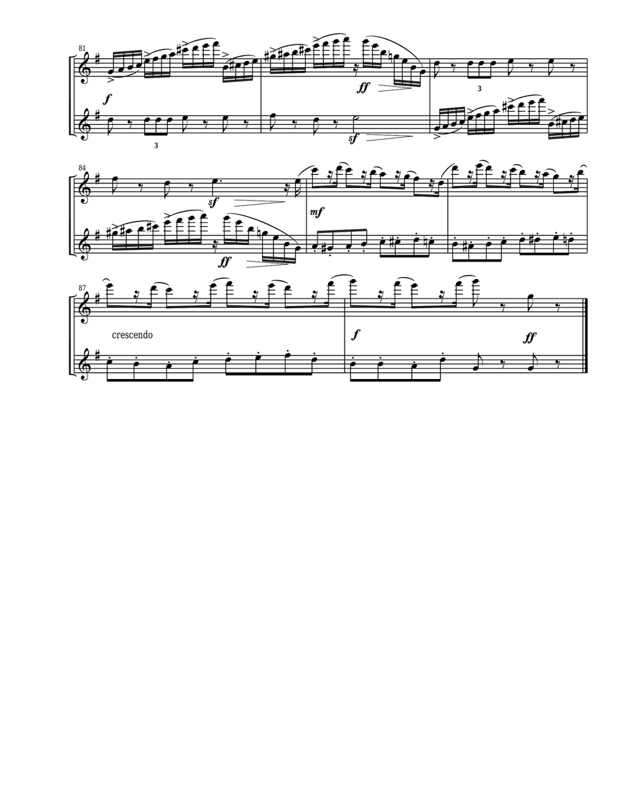 3 Pieces from The Nutcracker for Flute Duet Flute Duet scores gallery preview page 5