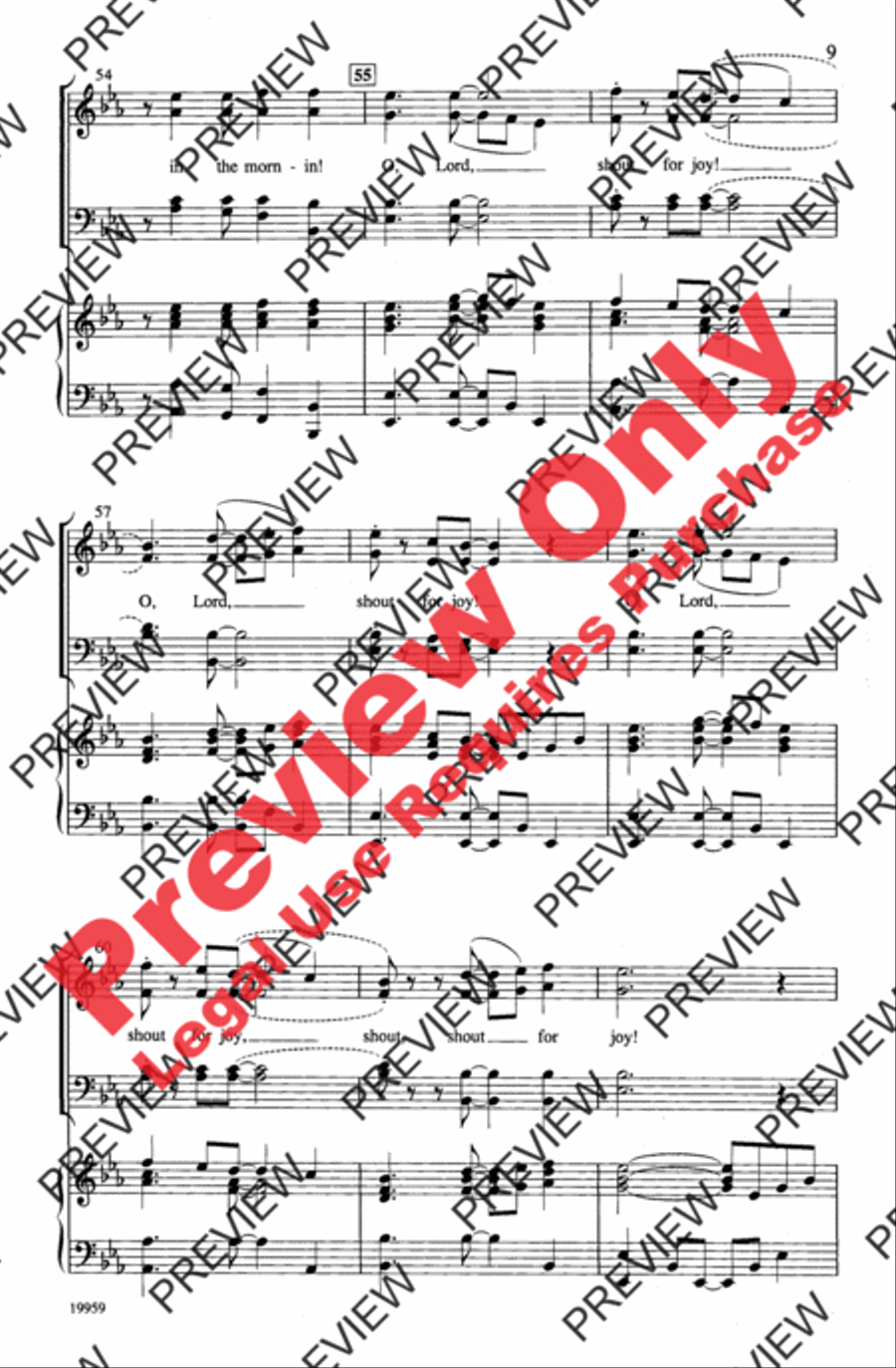 Shout for Joy! 4-Part scores gallery preview page 9