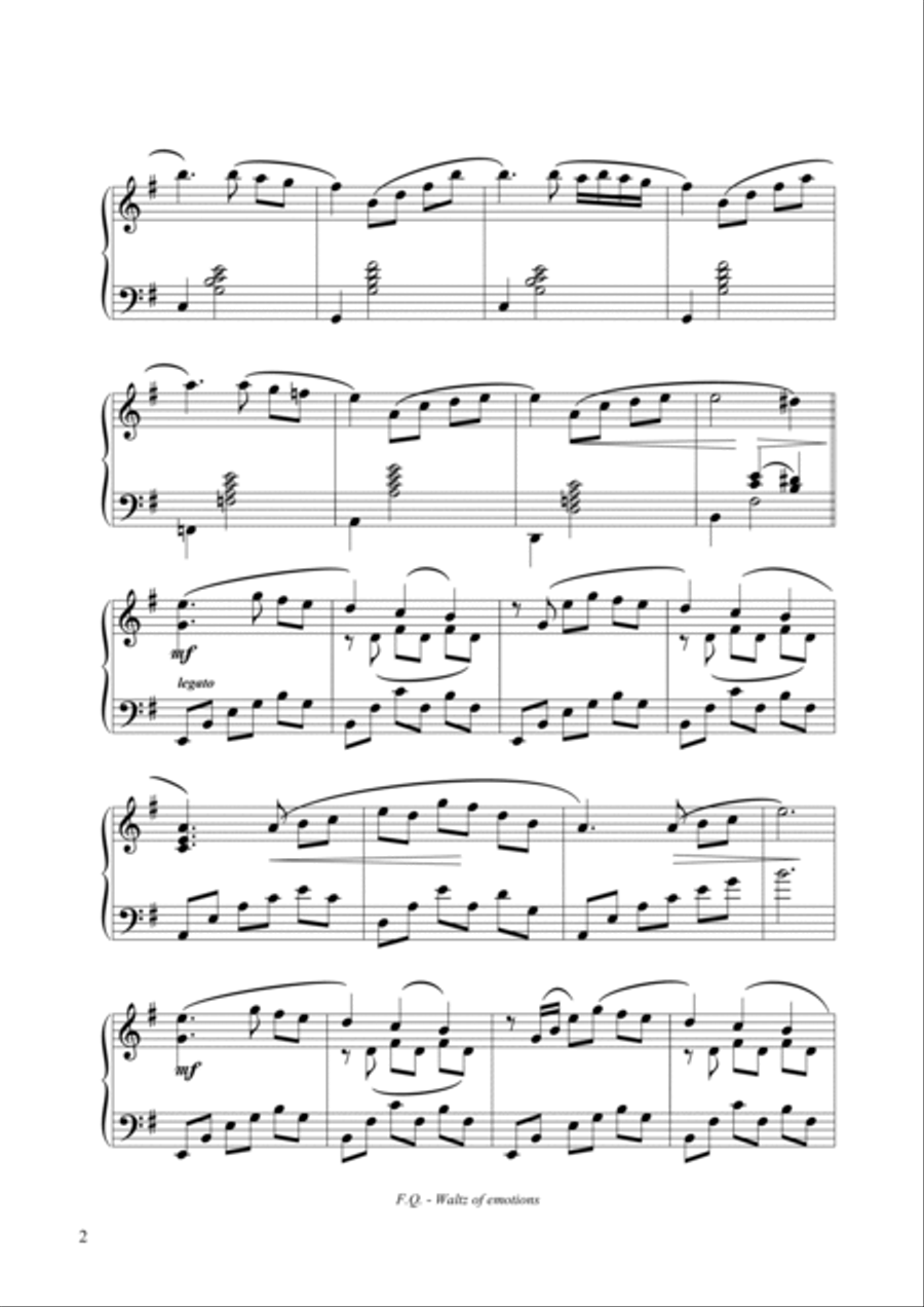 Waltz of emotions Waltz of emotions Piano Solo scores gallery preview page 3